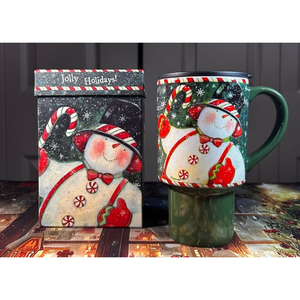 Lanf Go Everwhere Mug Sam's Candy Cane new in Box